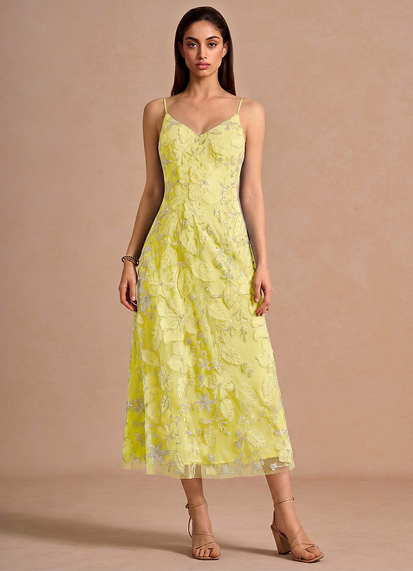 Joreth Lemon Sorbet Midi Dress image1