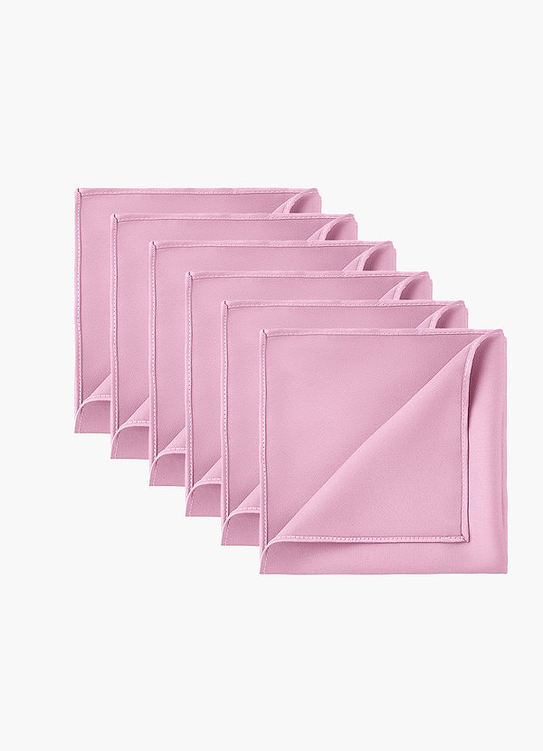 front Set mit 6 passenden Einstecktüchern aus Stretch-Satin für Trauzeugen