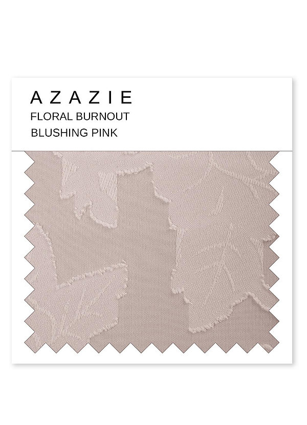 front Azazie Blozend Roze Floral Burnout-staal