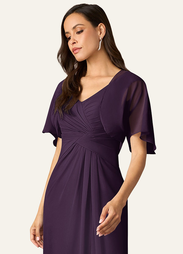 front Azazie Matching Color Salome Chiffon Wrap