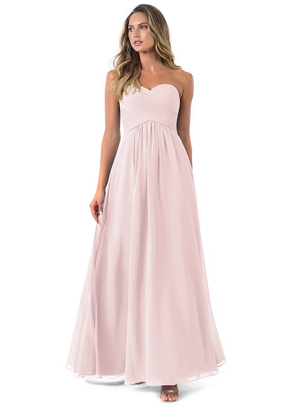 Blushing Pink Azazie Yazmin Bridesmaid Dresses | Azazie