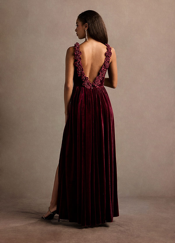 Katniss Wine Rose Gown image1