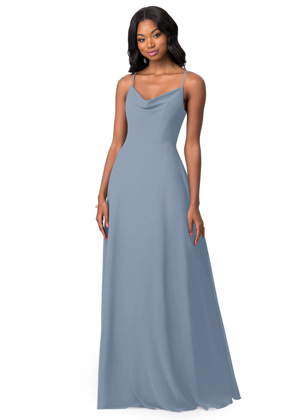 Dusty Blue Azazie Daenerys Bridesmaid Dresses | Azazie