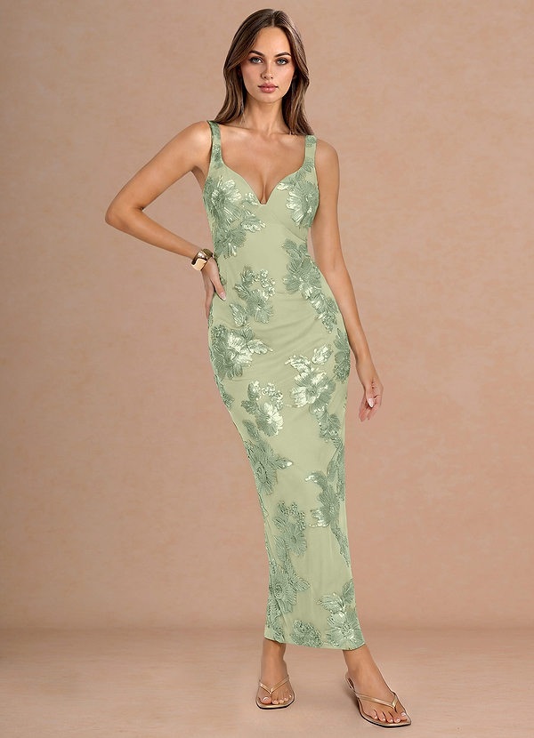 suknia Jasnozielony Maxi Kiele image1