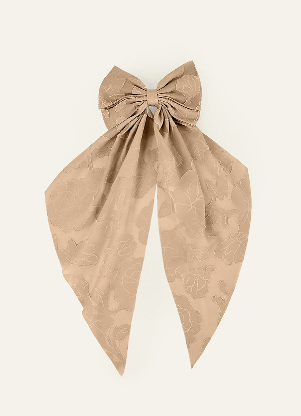 front Hårspänne med blommigt Burnout-mönster i matchande färg