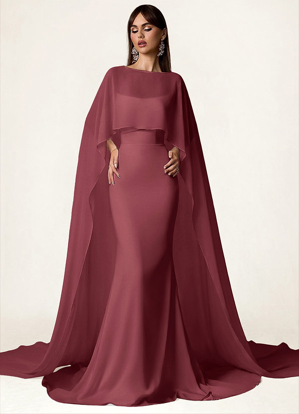 front Azazie Pelerină din șifon în culori asortate
