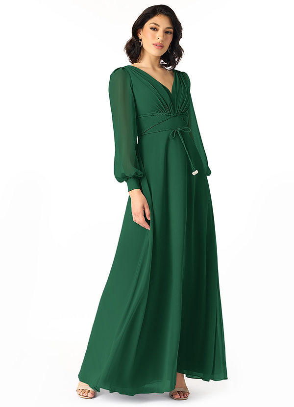 Green Long Sleeve Long Dress My Whole Heart Emerald Green Long Sleeve Wrap  Dress Lulus