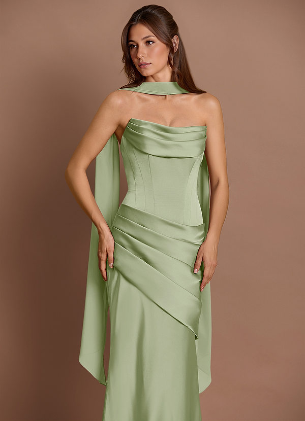 Robe Longue Sauge Poussiéreuse Pelagia image1