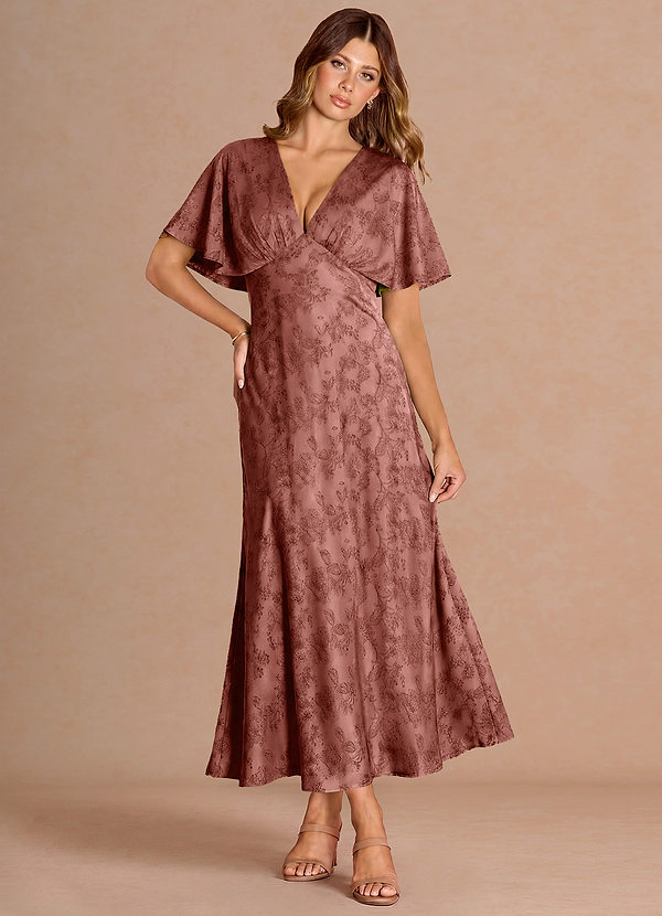 Abito Maxi Rosa D'epoca Prunelle image1