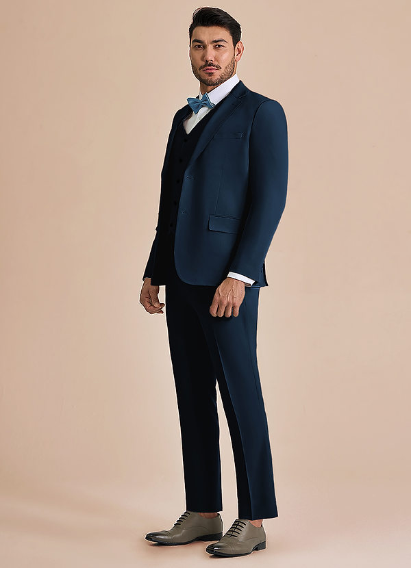 front William Navy Blue Comfort Blend 3-piece suit