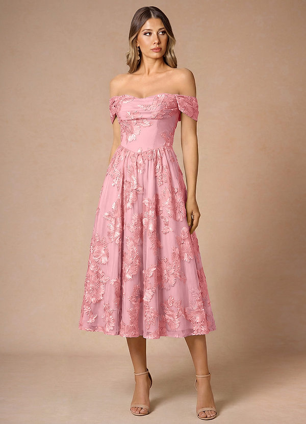 Hazel Pink Midi Dress image1