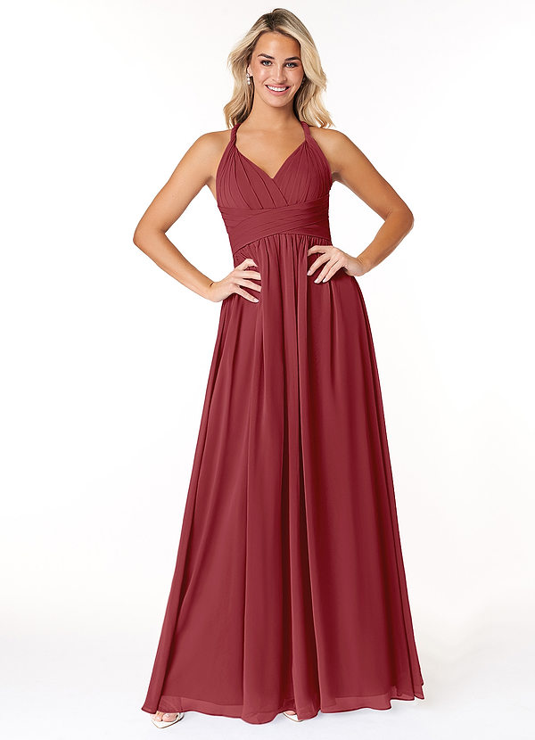 Pomegranate Azazie Ashia Bridesmaid Dresses | Azazie