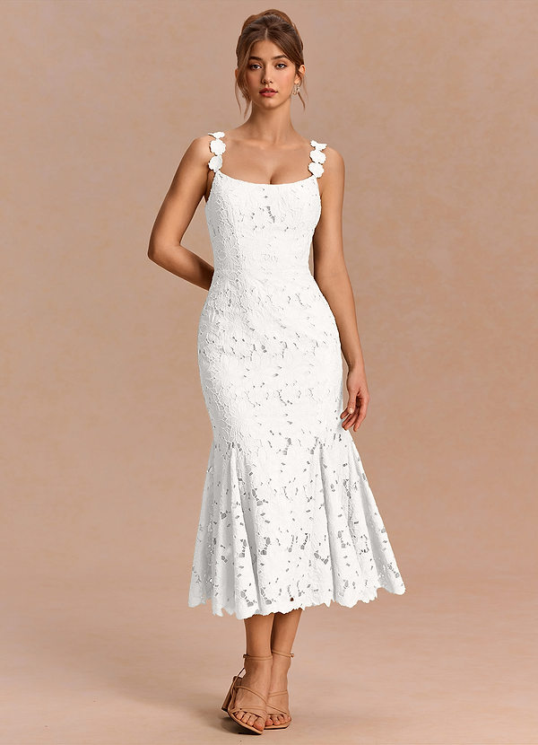 Melia White Midi Dress image1