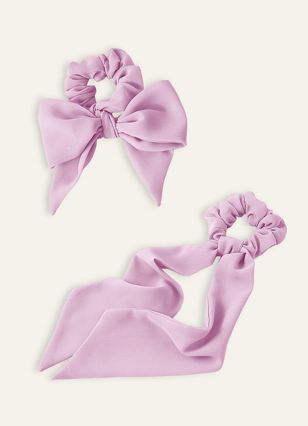 front Juego de 2 coleteros y bufandas multiposición de gasa de colores a juego