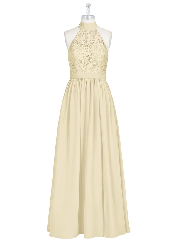 azazie champagne dress