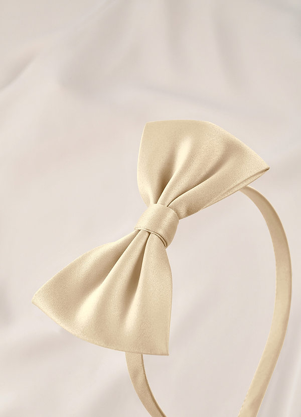 Junior Bridesmaid Satin Headband front