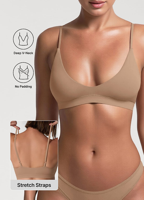 front Bare Feel Deep V-BH uden polstring