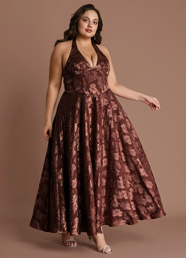 Isabeau Mocha Coco Midi Dress image1