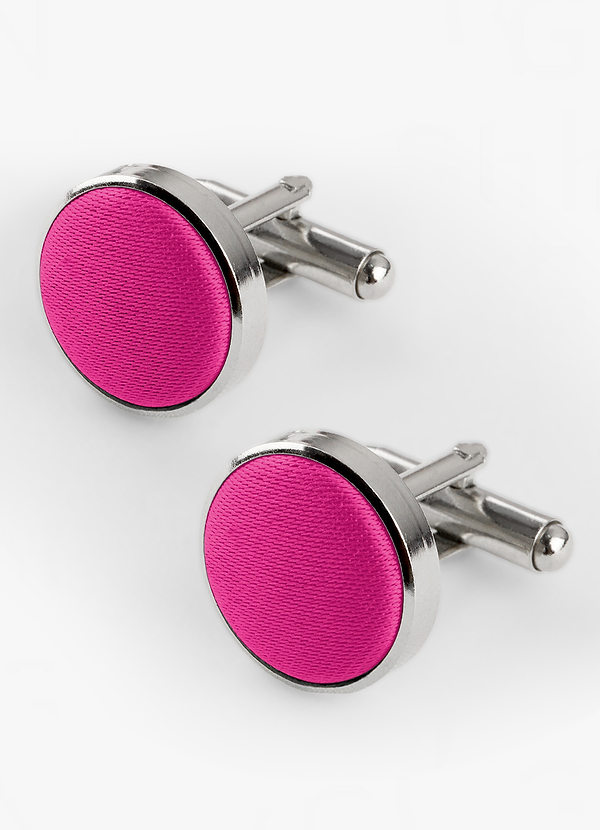Rounded Matte Satin Cuff Links front
