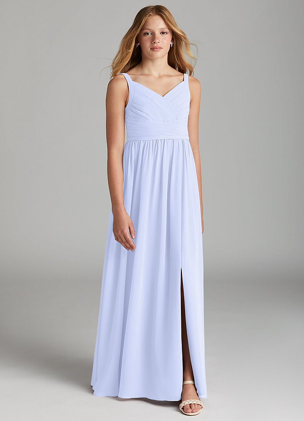 Azazie Chanel Junior Lavender A-Line Sweetheart Neckline Chiffon Dress image1