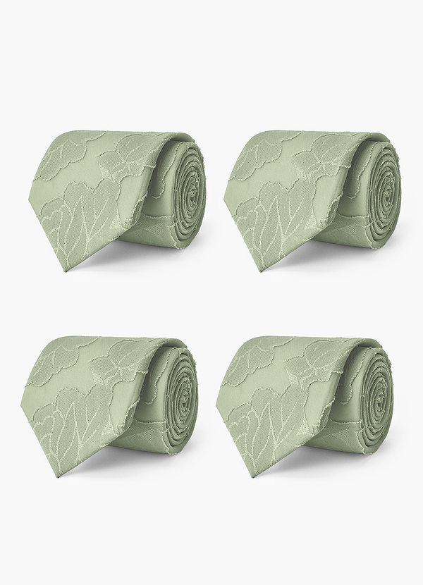 Juego de corbatas anchas con estampado floral – 4 piezas front