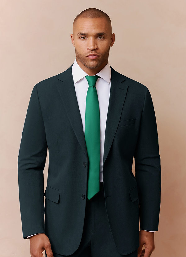 Savile Dark Green Wool Blend Suit Jacket | Classic Regular Suit