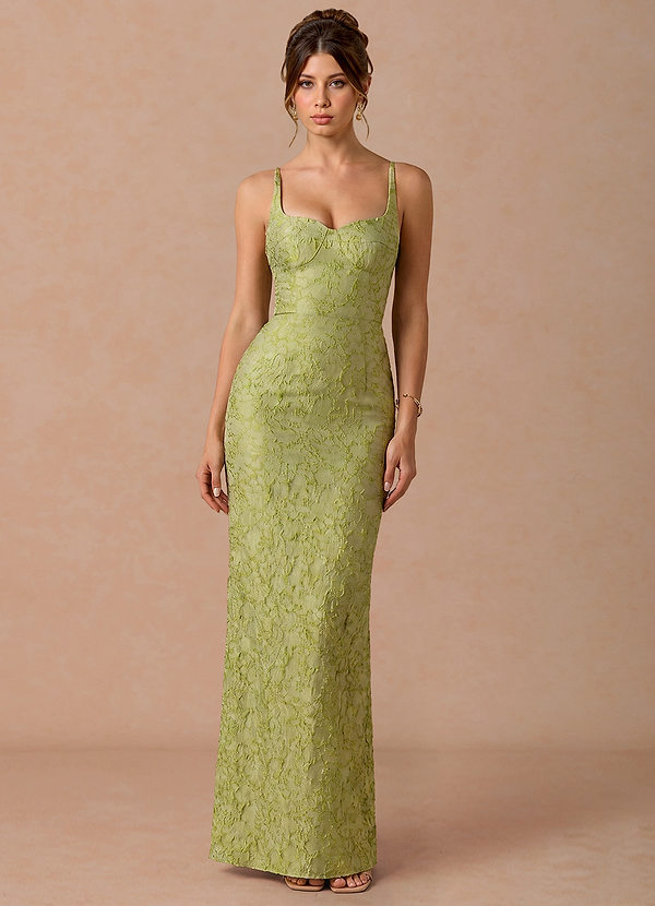 chartreuse bridesmaid dresses Azazie Light Column Evening Dress for Formal Events Chartreuse green bridesmaid