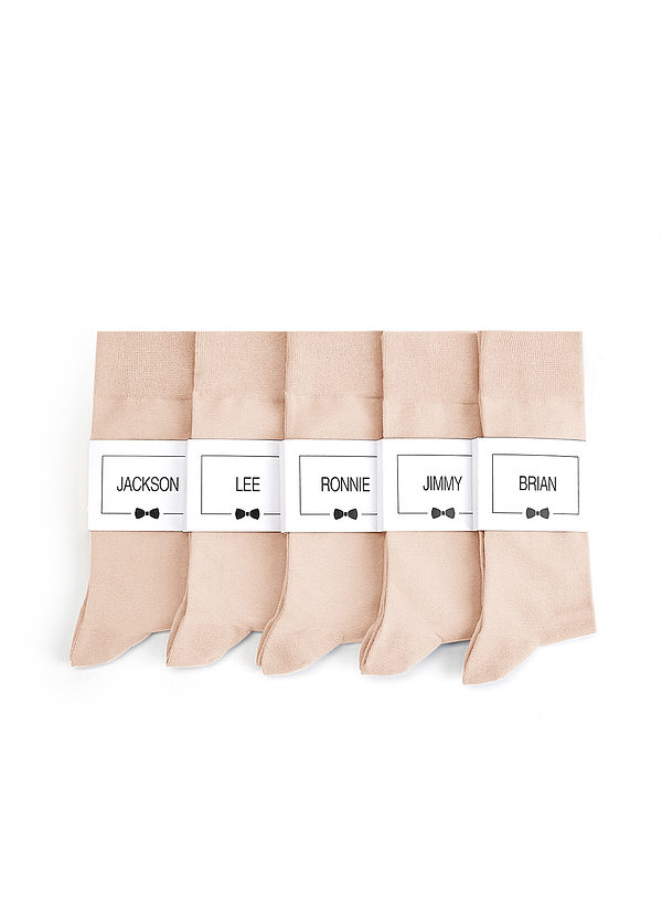 front Men's Dress Socks with Custom Label
