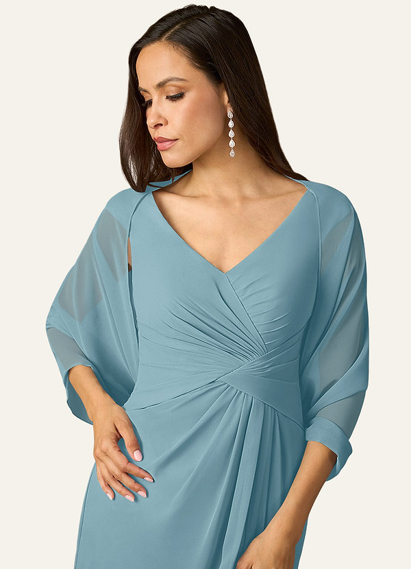 front Matching Color Sarah Chiffon Wrap