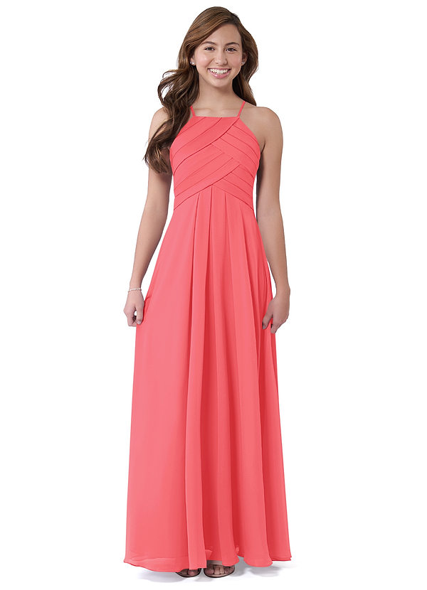 Vestidos Modestos De Manga Larga Para Damas De Honor Junior Caléndula main image 0