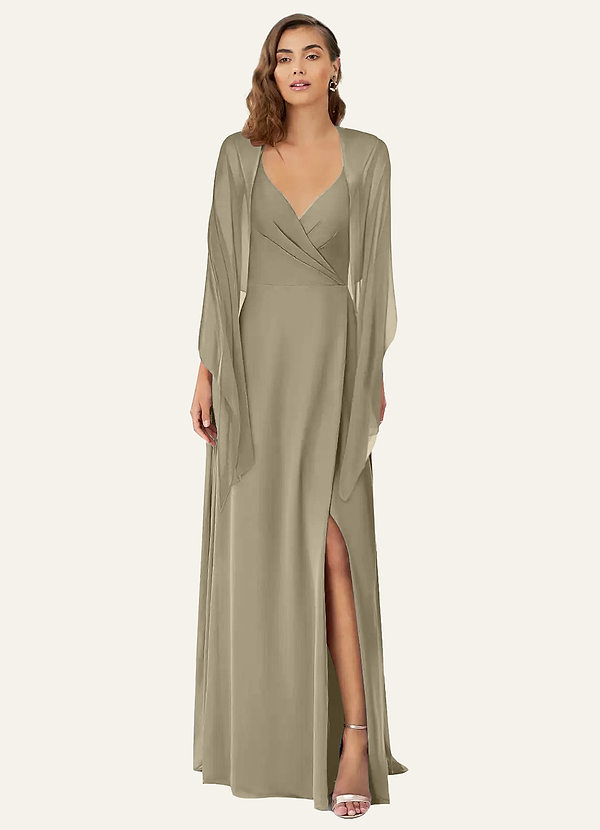 front Azazie Matching Color Ireland Chiffon Shawl