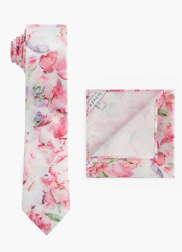 front Matt Satin Skinny Tie och ficka Square Set