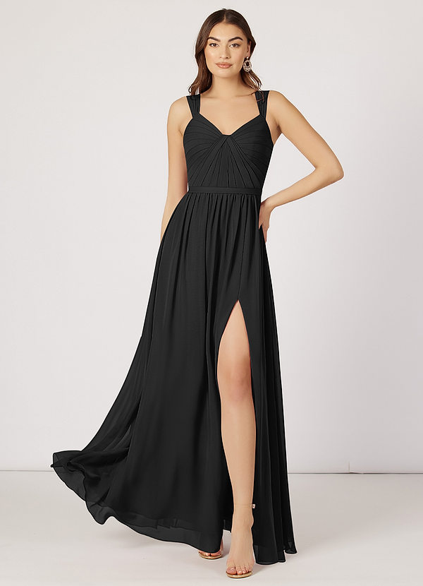 Black Azazie Evie Bridesmaid Dresses | Azazie