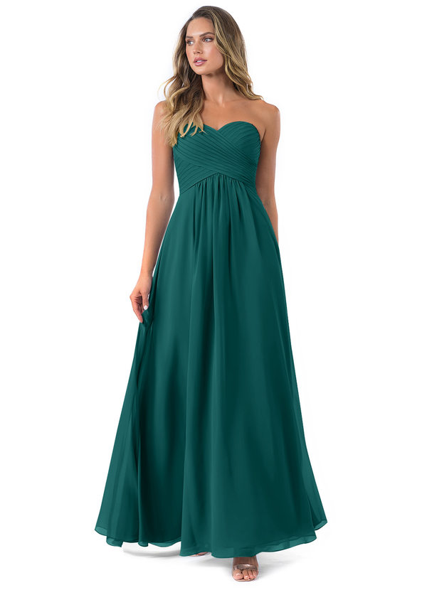 Peacock Azazie Yazmin Bridesmaid Dresses | Azazie