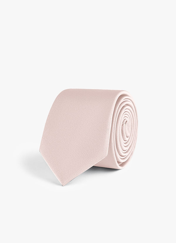 front Stretch Satin Skinny Tie