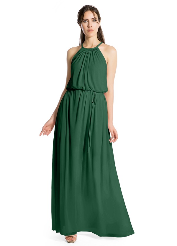 Azazie Lizette Bridesmaid Dress - Dark Green | Azazie