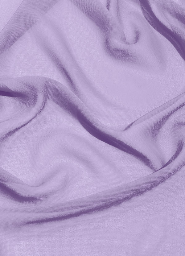 front Azazie Lilac Chiffon Fabric By the Yard