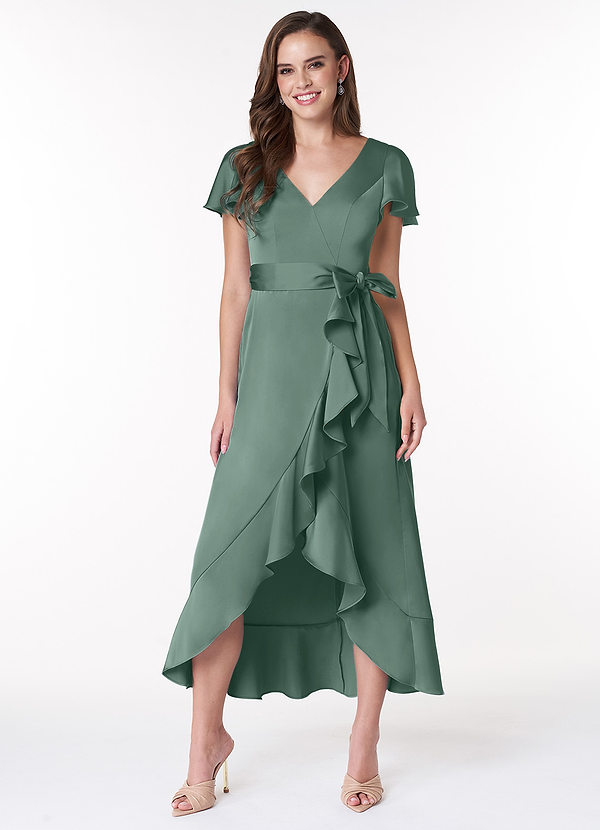Azazie Lexis Stretch Satin Dress Abiti da Damigella  image1