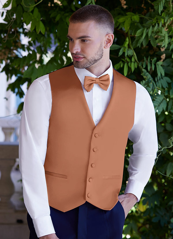 front Gentlemen's Collection Matte Satin Vest
