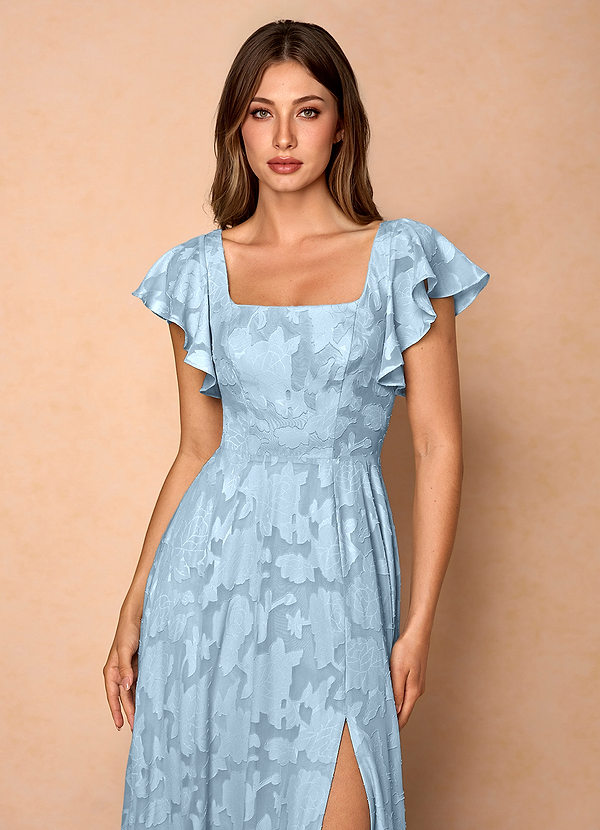 Anna Sky Blue Ruffled Maxi Dress image1