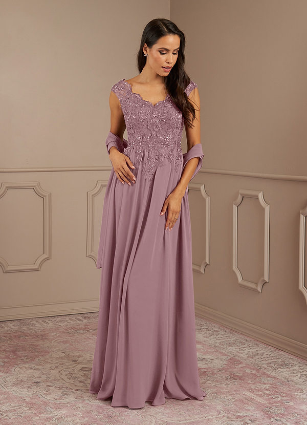front Azazie Amethyst Mother of the Bride Dress