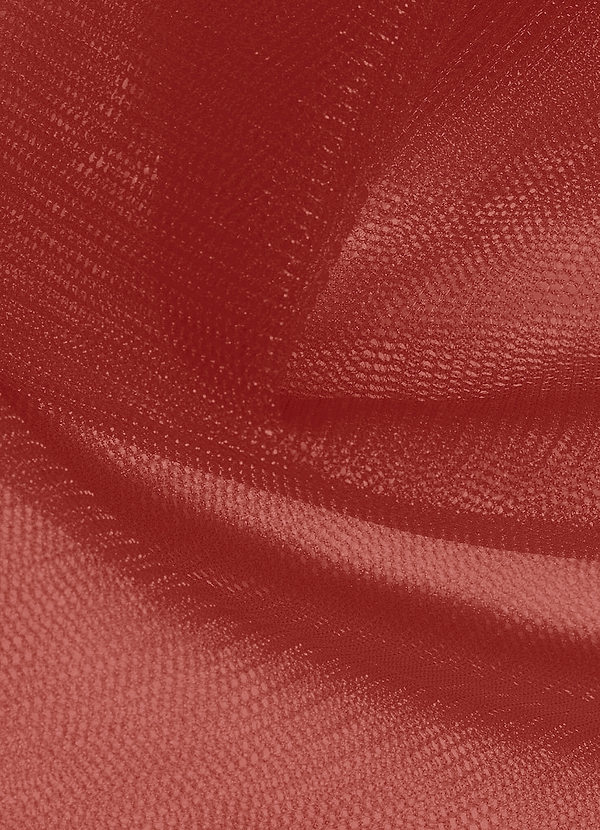 front Azazie Terracotta Tulle Fabric By the Yard