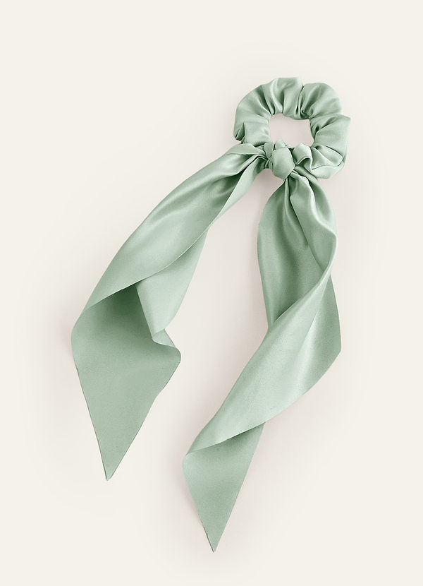 front Farblich passendes Haartuch aus mattem Satin