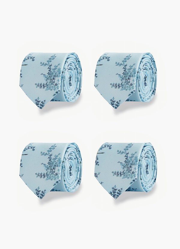 front Set van 4 bijpassende stropdassen voor bruidsjonkers, gemaakt van mat satijn