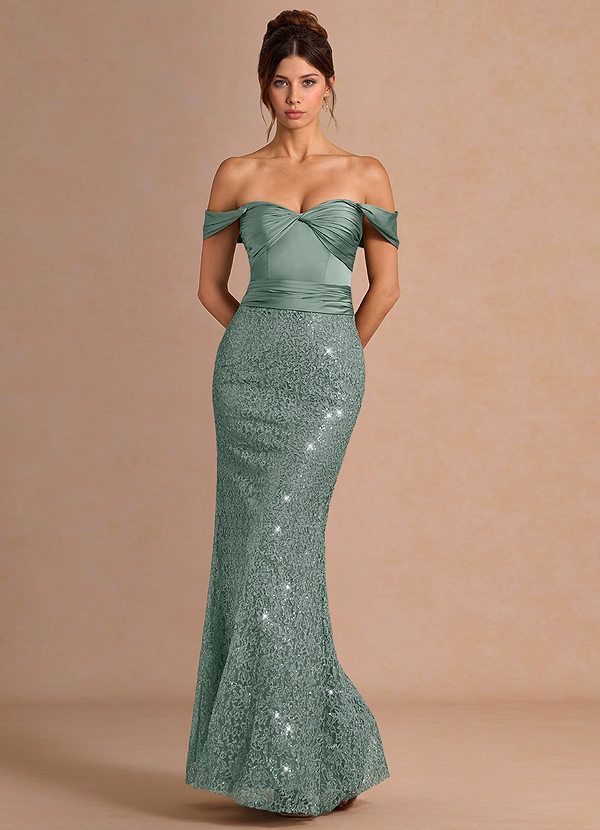 Galene Vintage Sage Maxi Dress image1