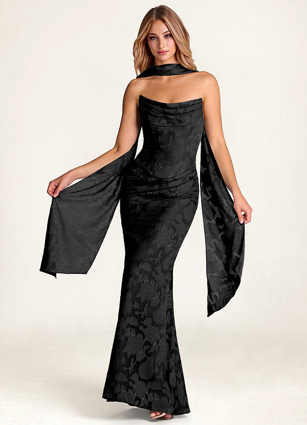 front Azazie Passender Schal mit floralem Ausbrennermuster in verschiedenen Farben