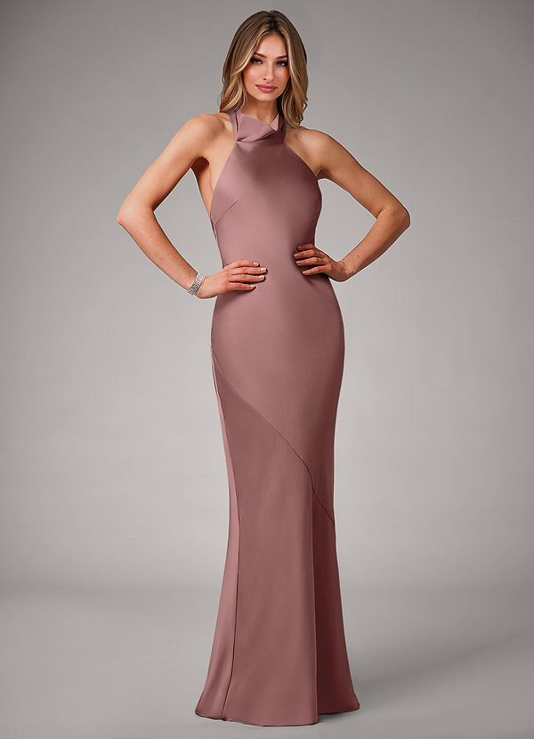 Honey Espejismo Novio Gasa Vestido De Dama De Honor Malva Vintage Tallas Grandes