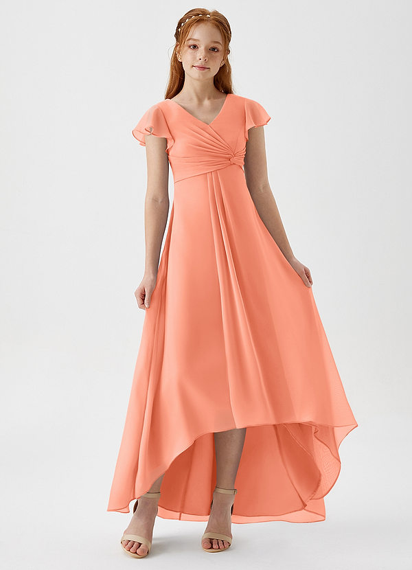 Azazie Breanne Junior Sunset A-Line Chiffon Dress image1