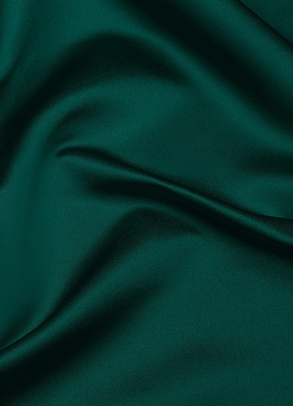 front Azazie Pine Matte Satin Fabric By the Yard