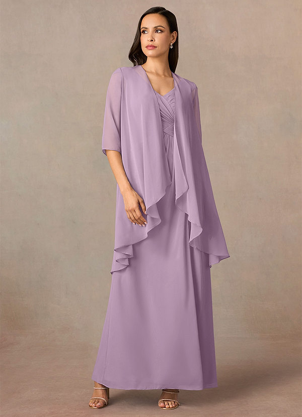 front Azazie Matching Color Olivia Chiffon Wrap